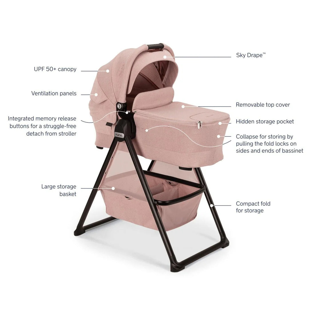 Nuna Lytl Carrycot With Stand - Thristle