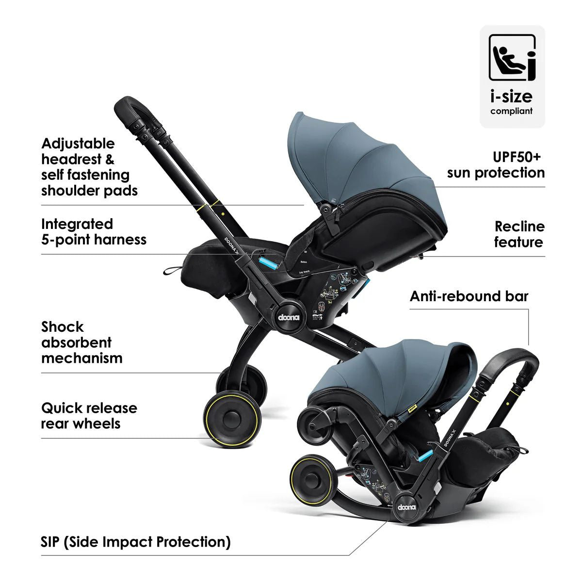 Doona X Infant Car Seat Stroller - Assorted Colors