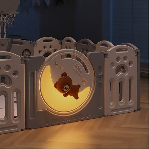 Lucky Baby Smart System Foldable Safety Play Yard - Bear
