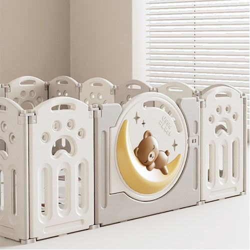 Lucky Baby Smart System Foldable Safety Play Yard - Bear
