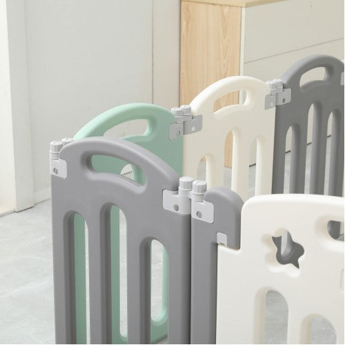 Lucky Baby Smart System Foldable Safety Play Yard - Moon Star