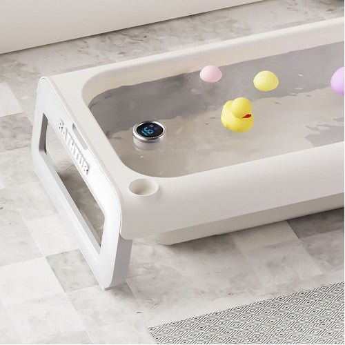 Lucky Baby Paly Collapsible Bath Tub W/Thermometer & Bath Support - 2 Colours