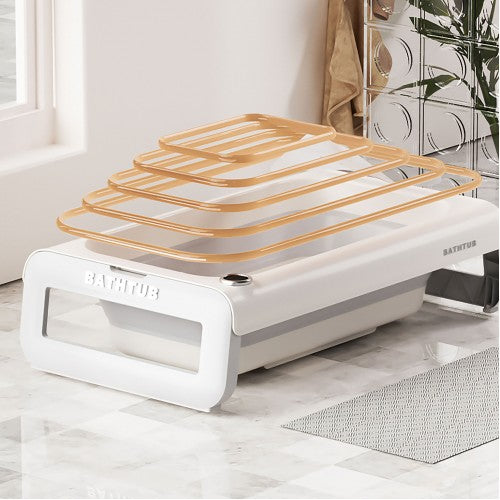 Lucky Baby Paly Collapsible Bath Tub W/Thermometer & Bath Support - 2 Colours