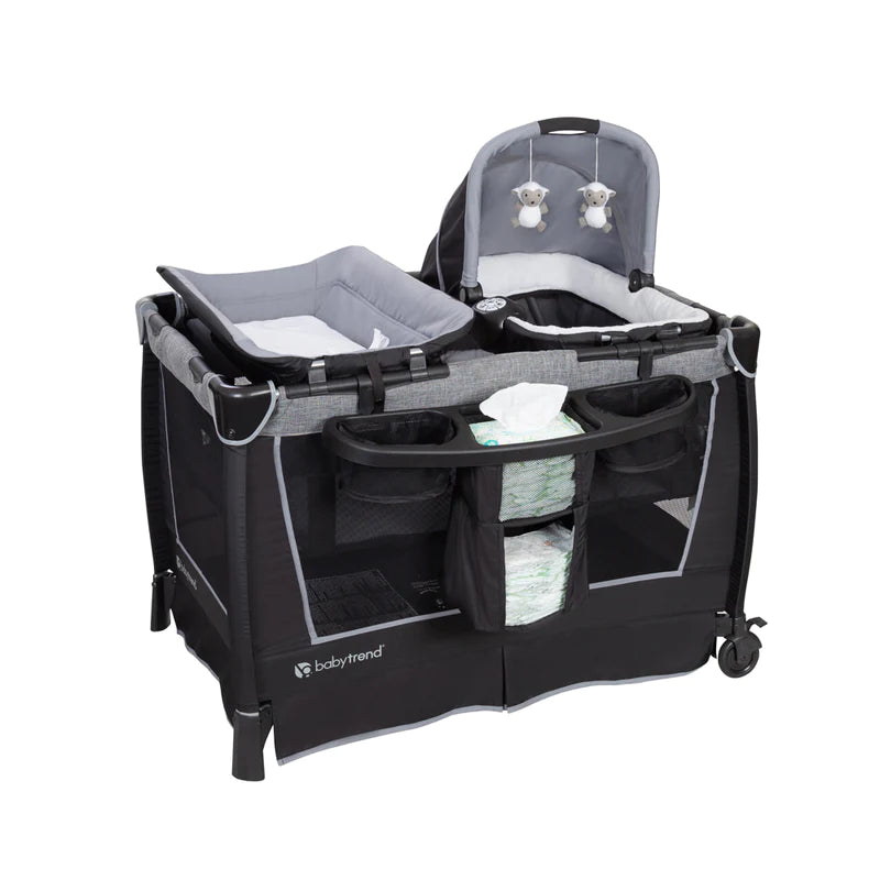 Baby Trend Retreat Twins Nursery Center - Quarry