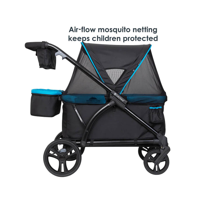 Baby Trend Expedition® 2-in-1 Stroller Wagon PLUS - Ultra Black/ Ultra Grey
