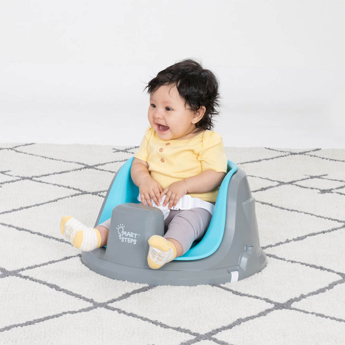 Baby Trend Smart Steps Explore N’ Play 5-in-1 Activity to Booster Seat - Blue Safari Fun