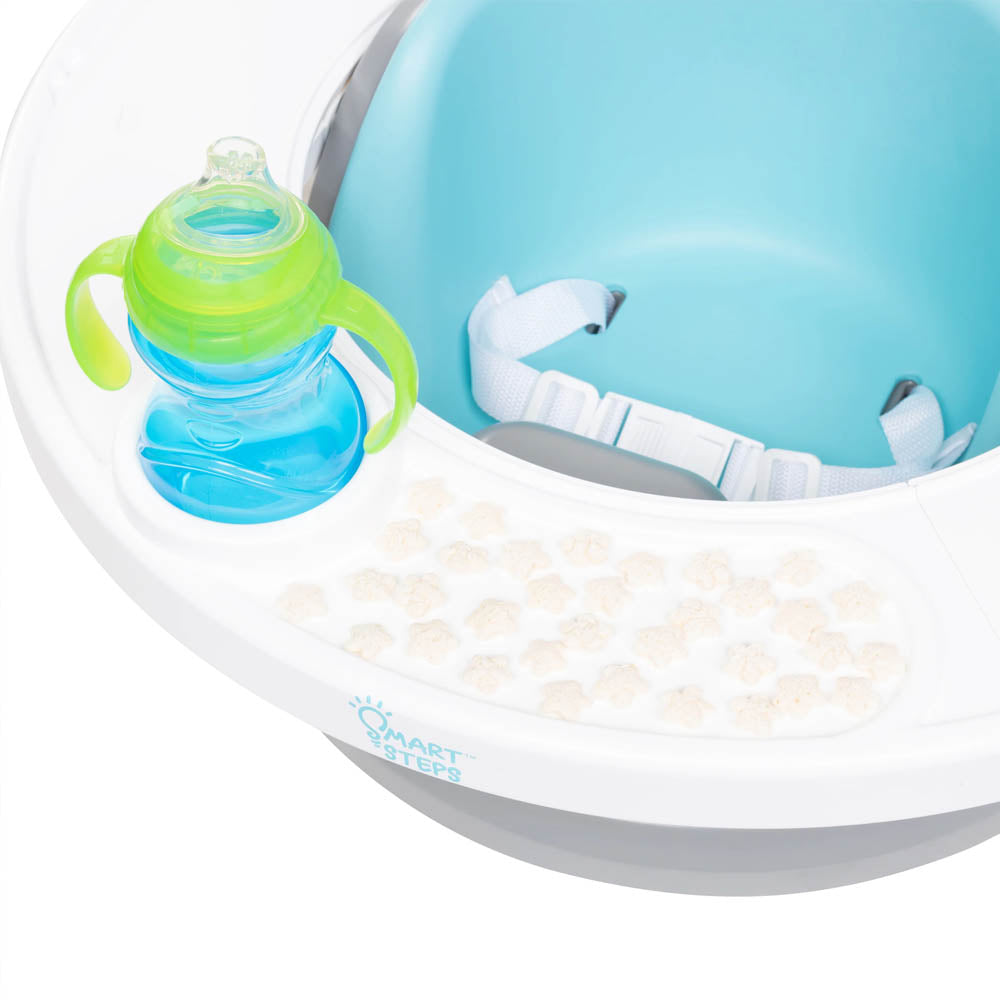Baby Trend Smart Steps Explore N’ Play 5-in-1 Activity to Booster Seat - Blue Safari Fun