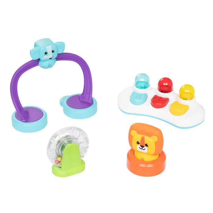 Baby Trend Smart Steps Explore N’ Play 5-in-1 Activity to Booster Seat - Blue Safari Fun
