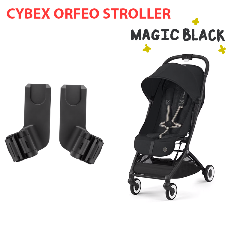 CYBEX ORFEO STROLLER (MAGIC BLACK) + ORFEO CARSEAT ADAPTER