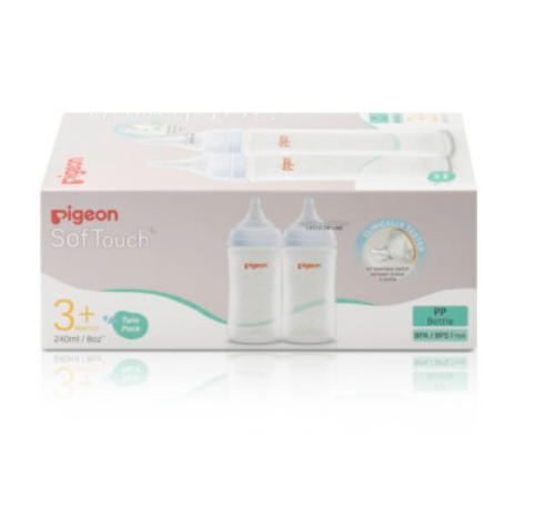 SofTouch™ PP Nursing Bottle - Twin Pack 240ml