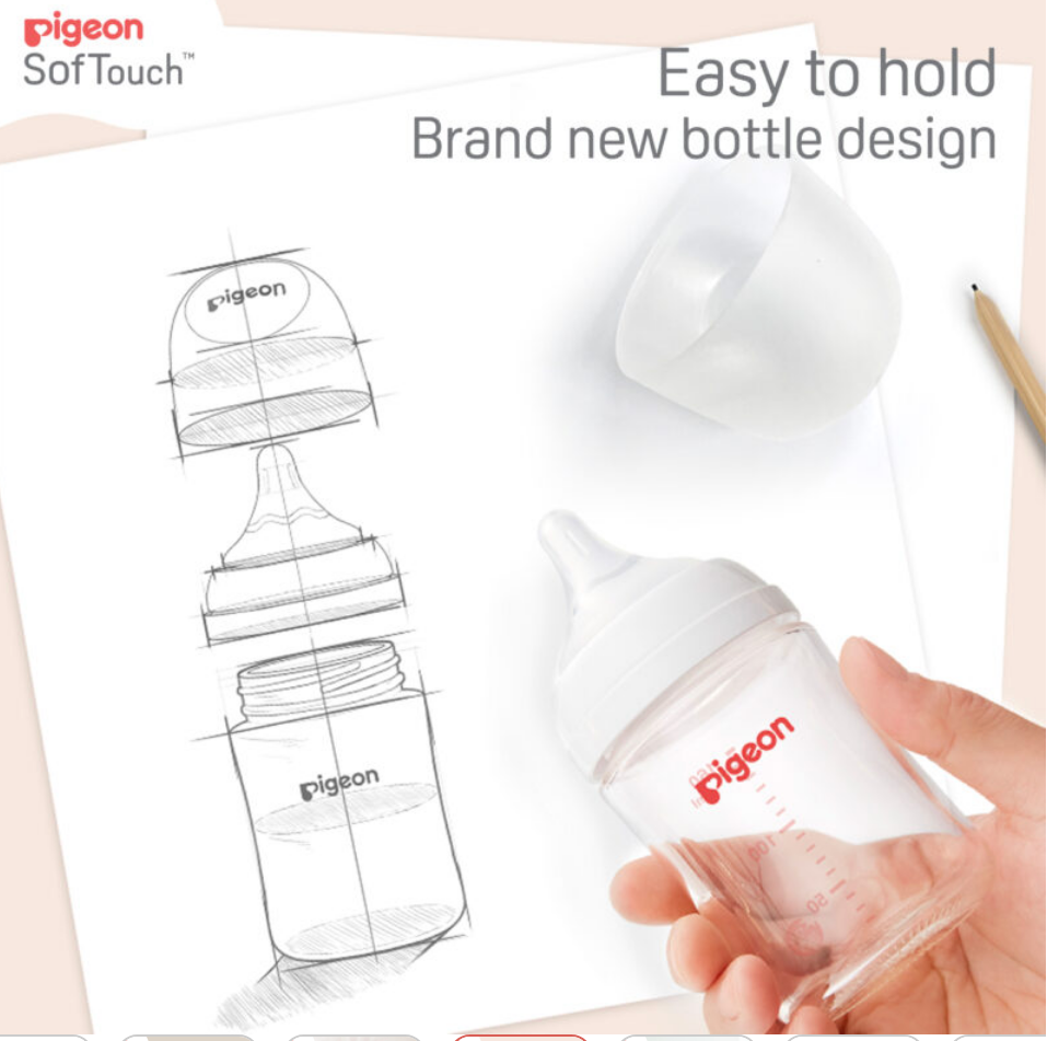 SofTouch™ PP Nursing Bottle - Twin Pack 240ml