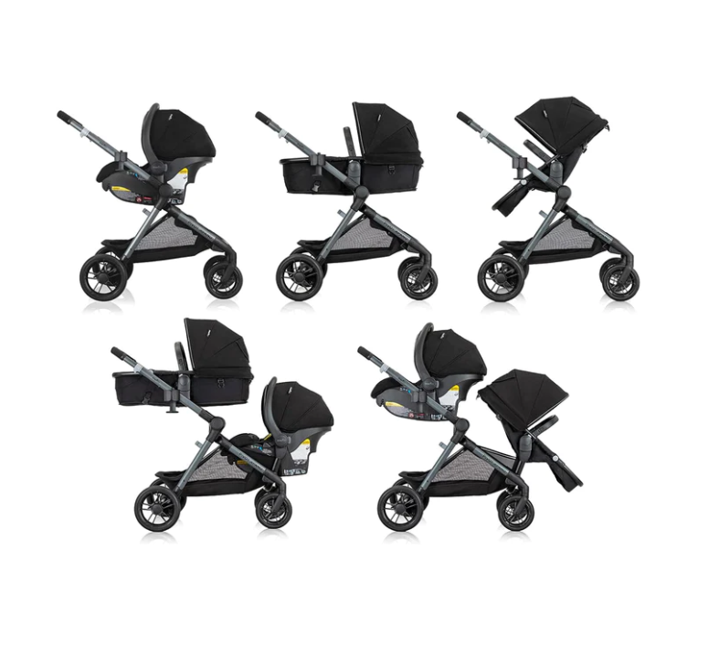 Evenflo Pivot Xpand™ Travel System w/ LiteMax Infant Car Seat - Ayrshire Black