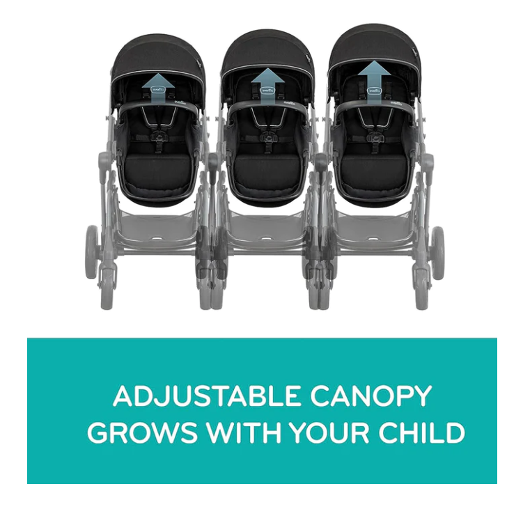 Evenflo Pivot Xpand™ Travel System w/ LiteMax Infant Car Seat - Ayrshire Black