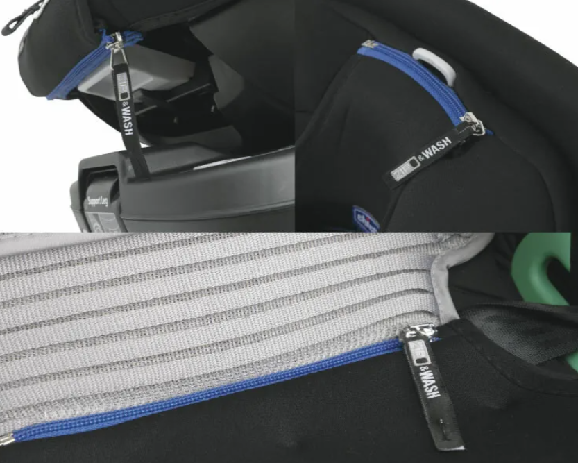 Seat3Fit i-Size Air ZIP & WASH - Black Air