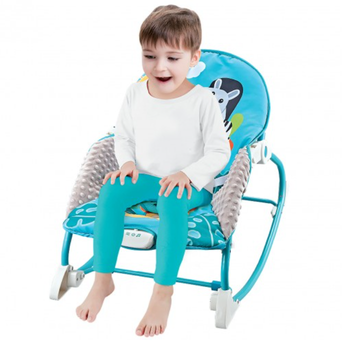 Infant to Toddler Rocker/Dining Chair - Zebra