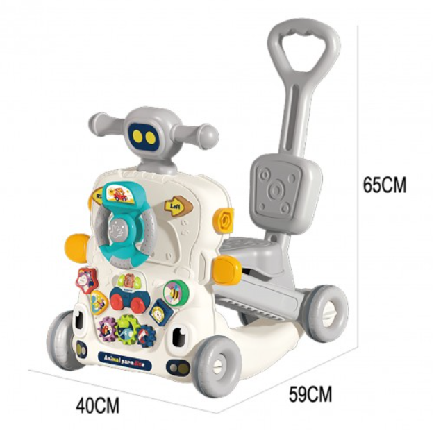 Lucky Baby 6 In 1 Multi Functional Baby Walker/Ride On/Pusher/Rocker/Scooter/Activity Table