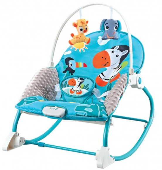 Lucky Baby Infant to Toddler Rocker/Dining Chair - Zebra