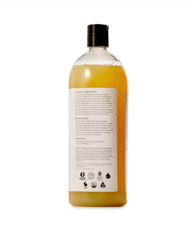KOALA ECO NATURAL FLOOR CLEANER MANDARIN & PEPPERMINT ESSENTIAL OIL - 1L REFILL