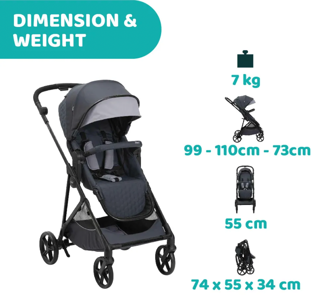 Chicco Seety Stroller (3 Colours)