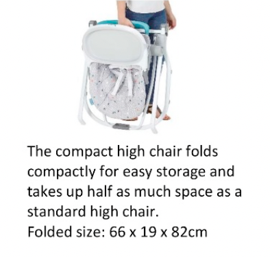 Be. Joy Compact High Chair (2 Colours)