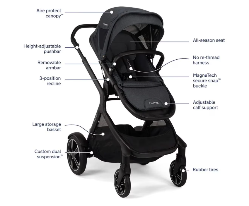 Nuna Demi Grow Sibling Seat - Assorted Colours
