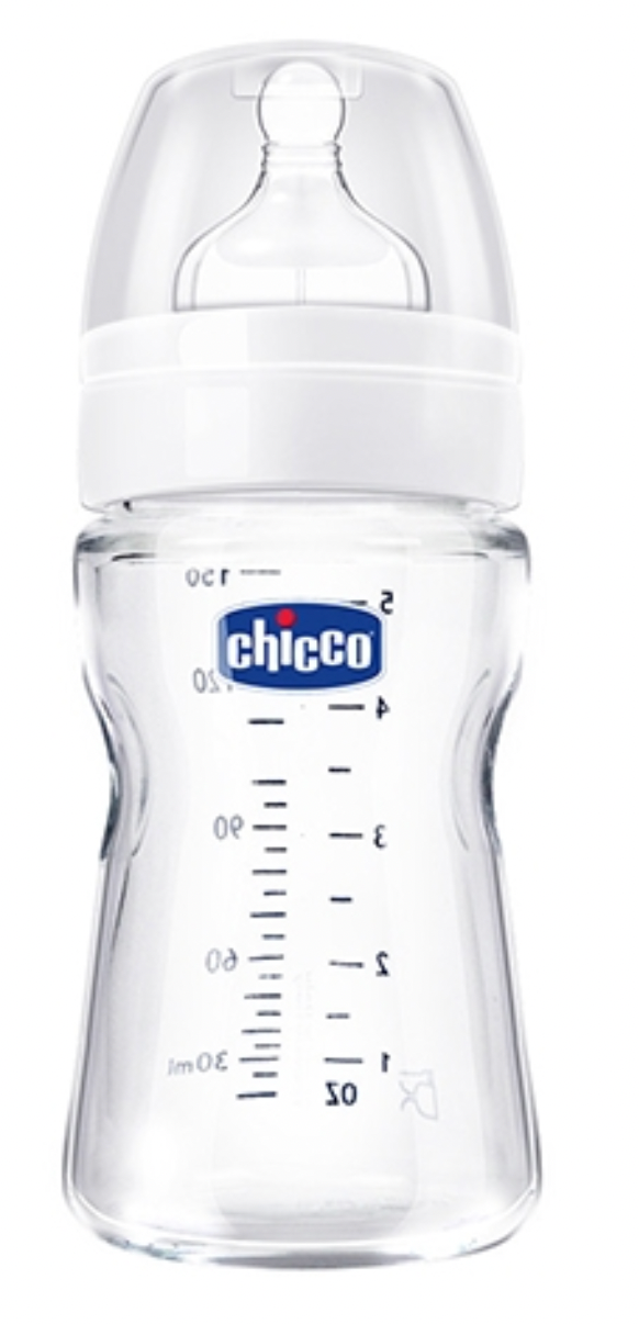 Chicco Well-Being Vetro Glass Bottle 0m+ (150ml/240ml)