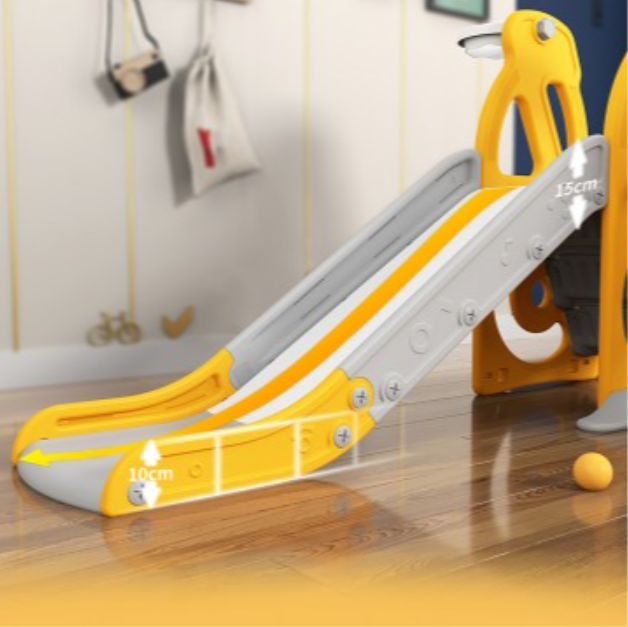 Smart System Safety 3 in 1 Toddler Slide/Swing Playground - Grey (Indoor/Outdoor)