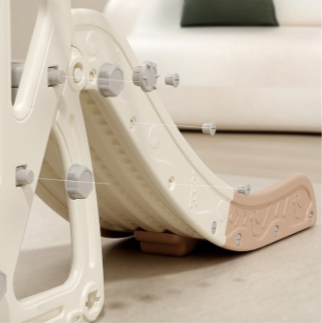 Smart System Safety 3 in 1 Toddler Slide/Swing Playground - Grey (Indoor/Outdoor)