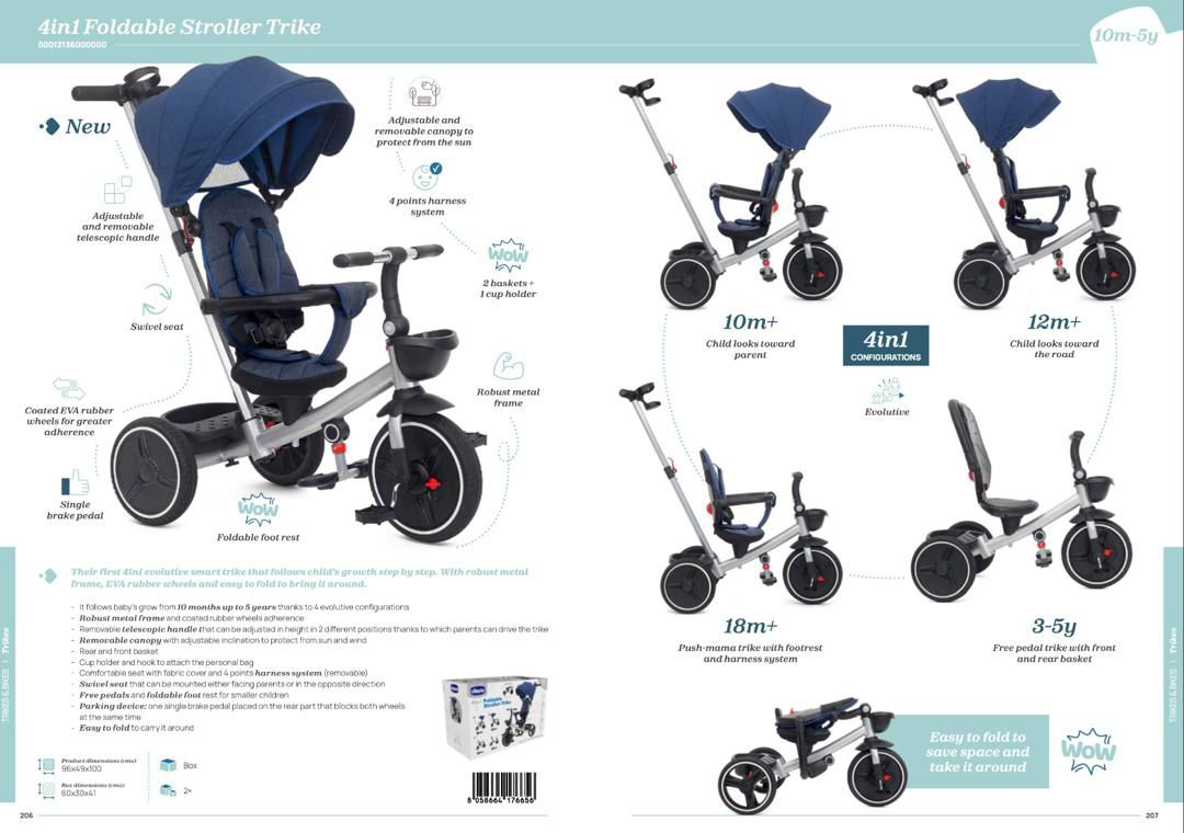 Chicco 4in1 Foldable Stroller Trike