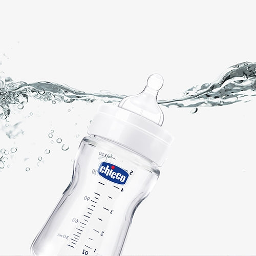 Chicco Well-Being Vetro Glass Bottle 0m+ (150ml/240ml)