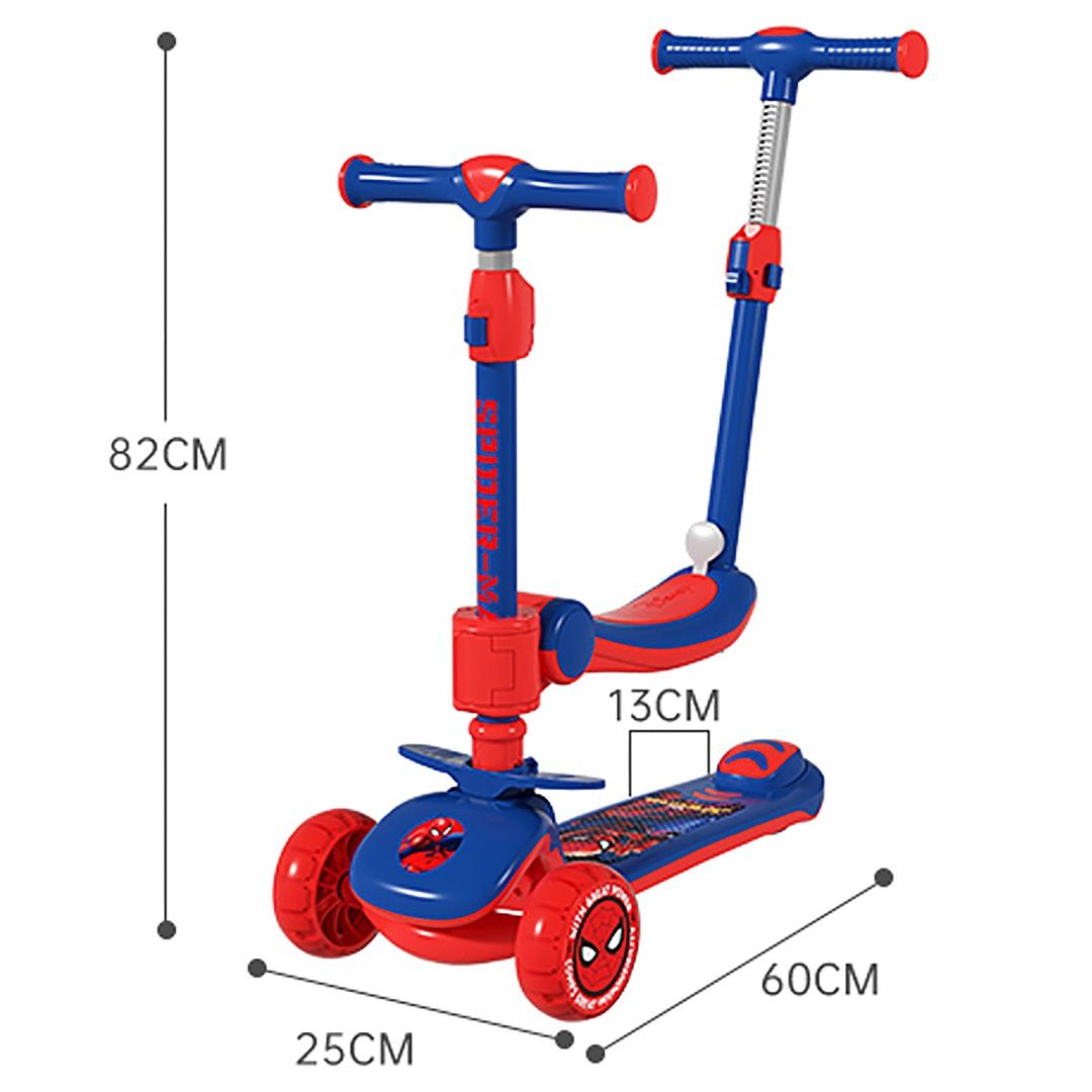 3 In 1 Foldable Scooter - Spiderman