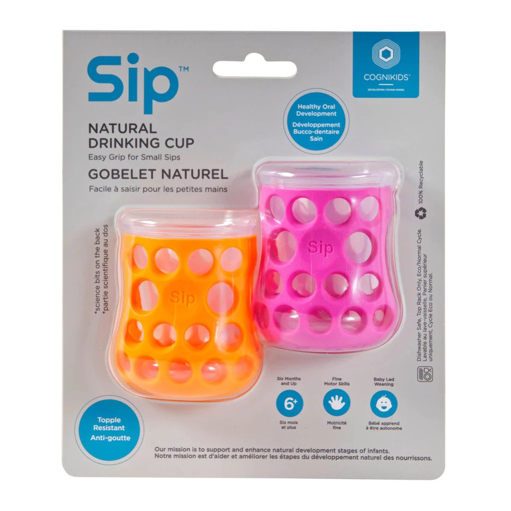 COGNIKIDS SIP 2-PACK NATURAL DRINKING CUPS