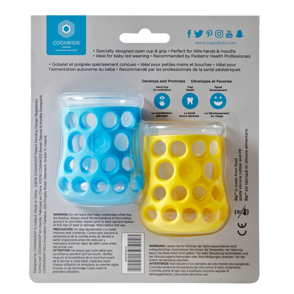 COGNIKIDS SIP 2-PACK NATURAL DRINKING CUPS