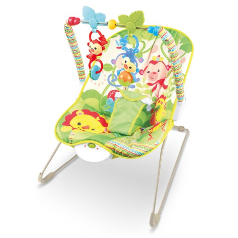 Lucky Baby Deluxe Bouncer - Green Safari