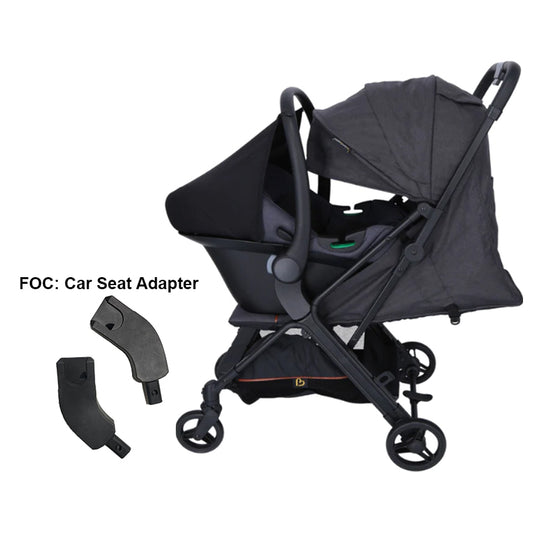 Bonbijou Leroy Auto Fold Stroller + Bonbijou Infant Car Seat - Travel System FOC: Car Seat Adapter