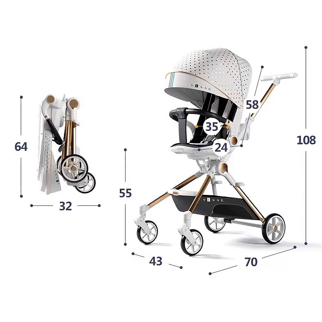 Q7 Deluxe Easi 2 Way Baby Stroller Rider/Walker