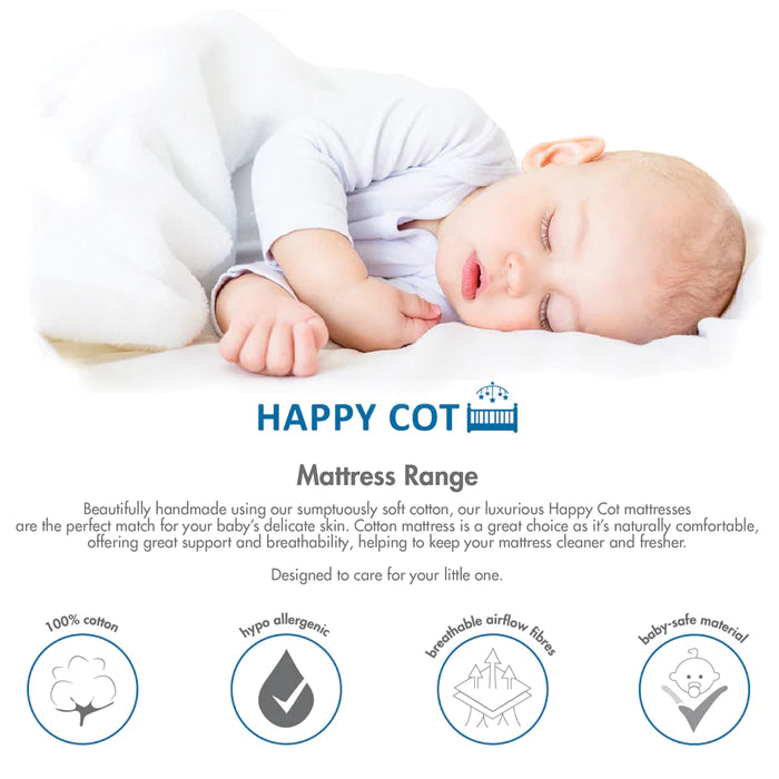 Happy Cot 2"/3" High Density Playpen Foam Mattress - High Density / Anti-Dust Mite
