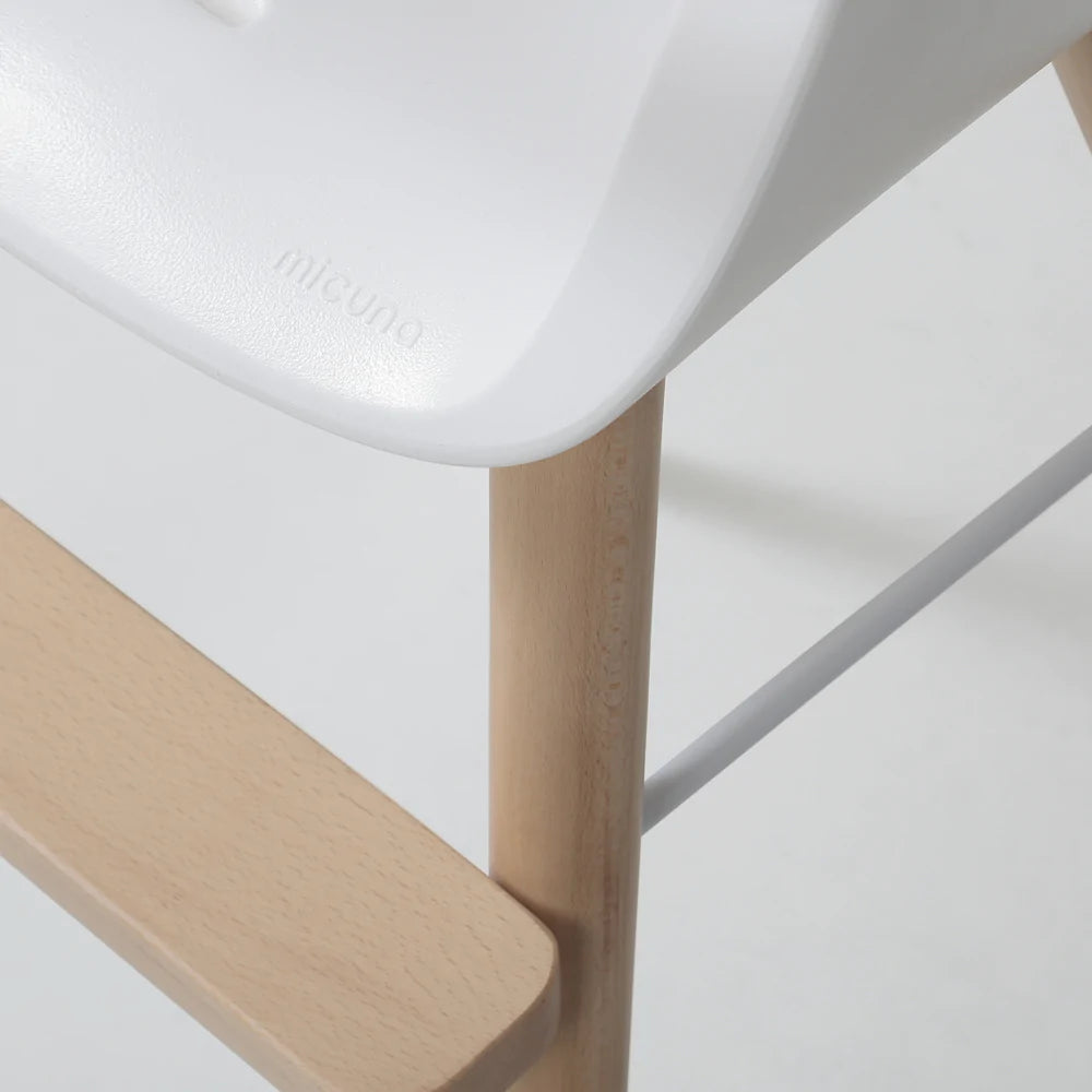 Micuna OVO High Chair One Plus - White/Anthracite Grey