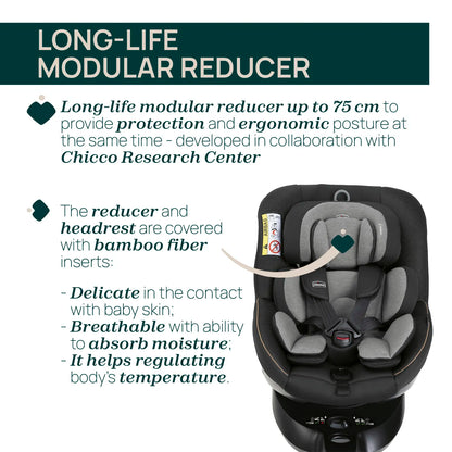 CHICCO - SEAT105 BABY CAR SEAT POSH BLACK