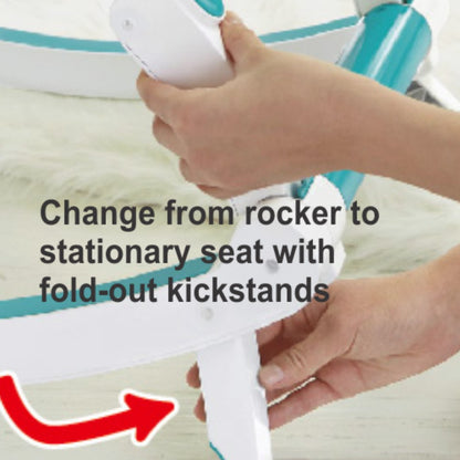 Shears Baby Rocker Musical Portable Rocker (Green / Pink)