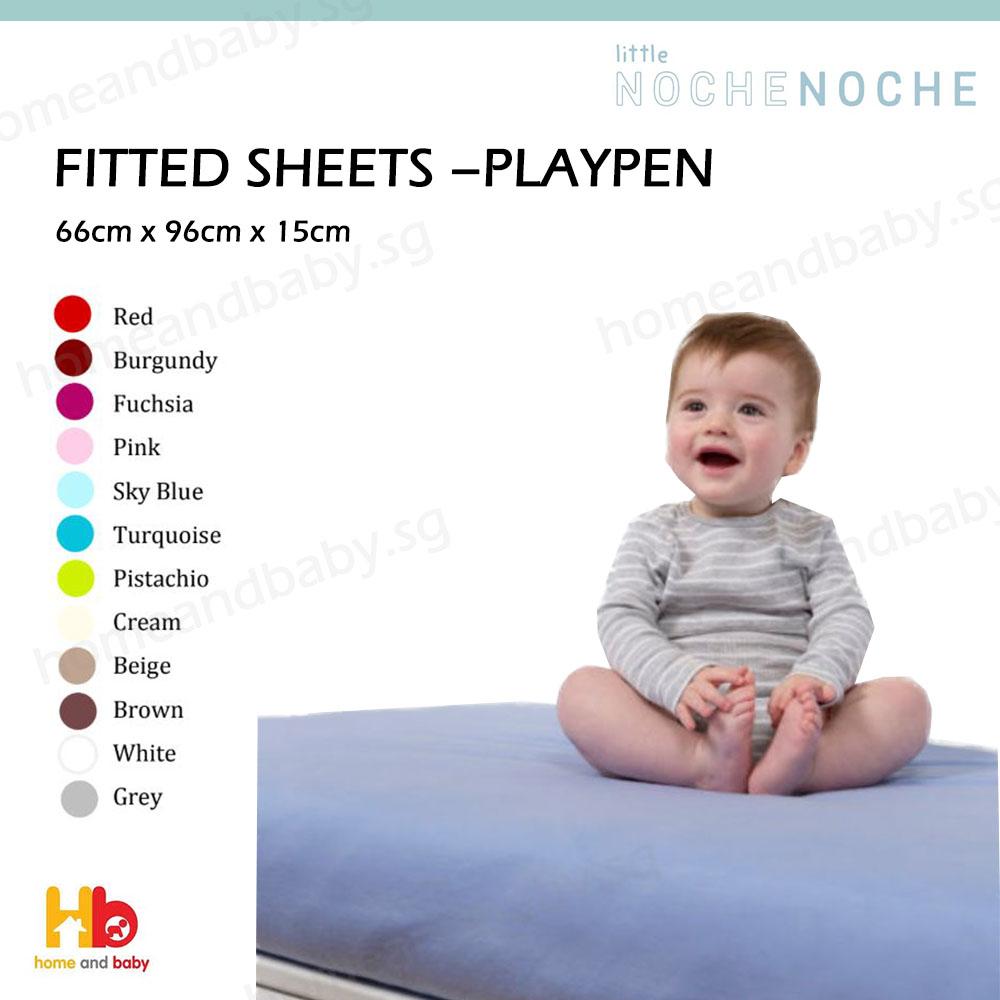 Little Noche Noche Playpen Fitted Sheet (Fuchsia Color) - 66cm x 96cm x 15cm