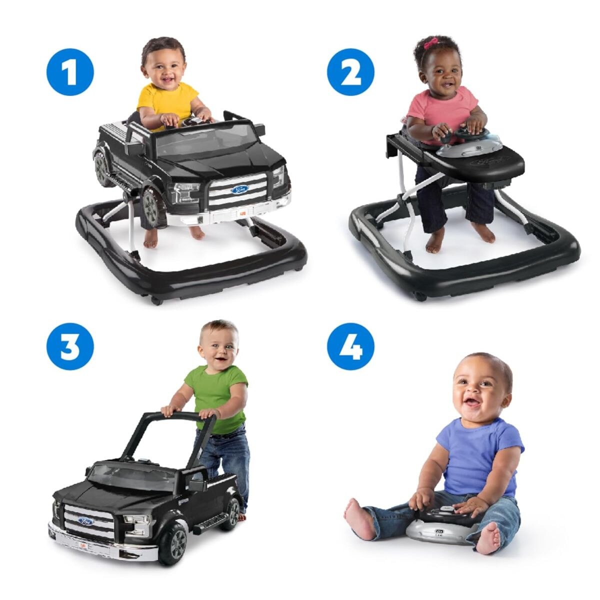 Bright Starts Ford F150 4In1 Walker - Agate Black