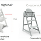 Chicco Crescendo Up Highchair (3 colors)