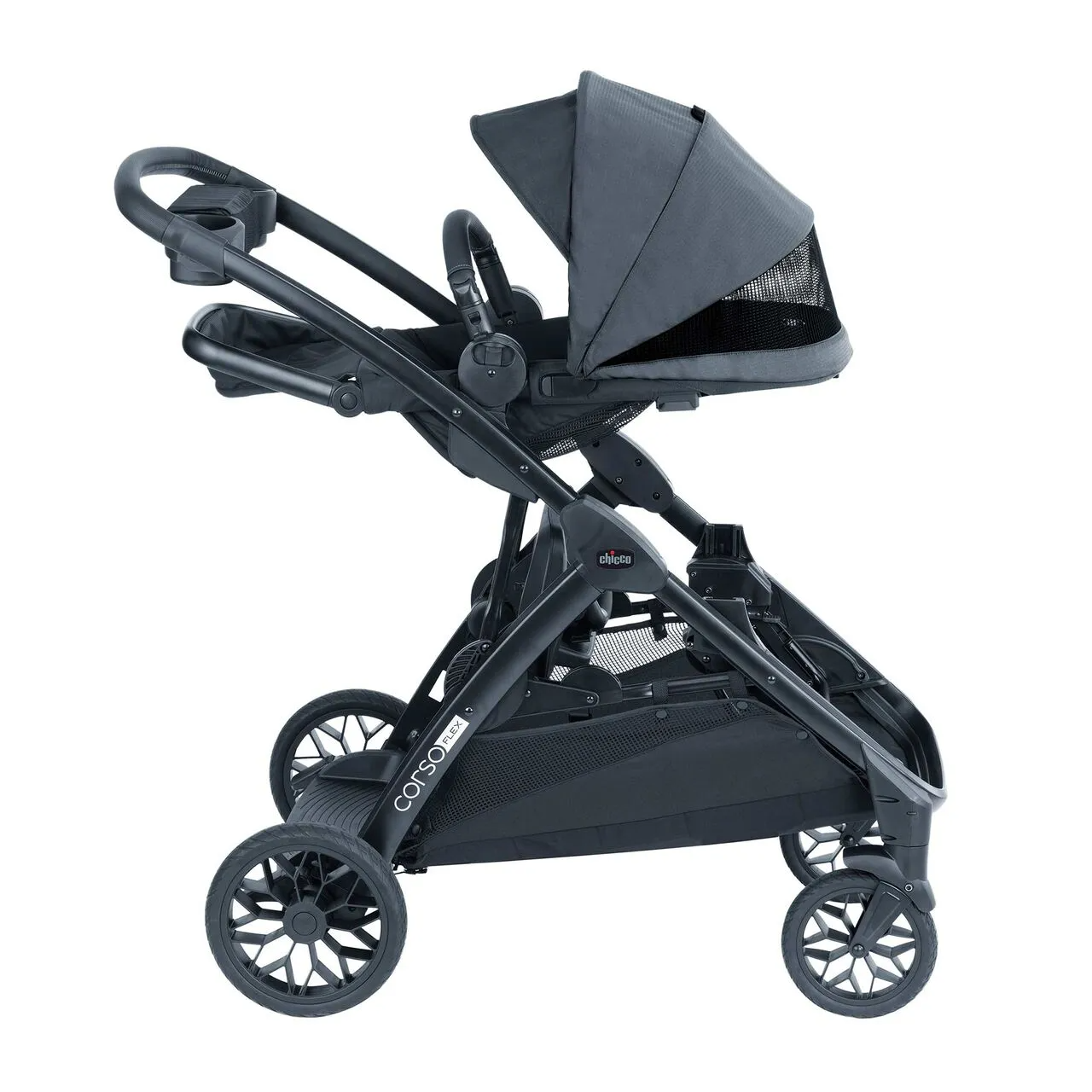 Chicco Corso Flex Convertible Stroller - Legend (1 Year Warranty)