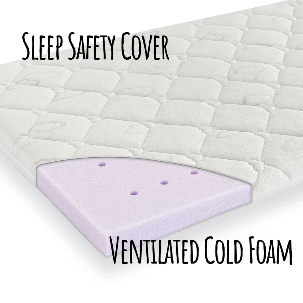 Traeumeland Breathable Mattress for Playpen 68x98cm