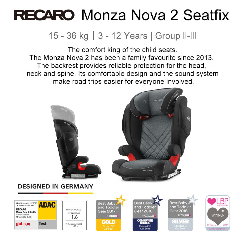 Recaro Car Seat - Monza Nova 2 Seatfix ECE R44/04