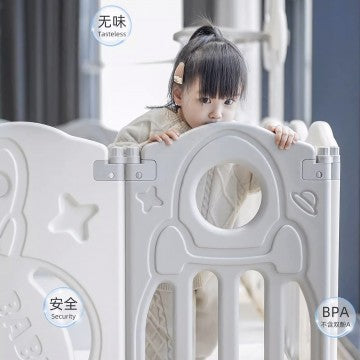 Lucky Baby Smart System Foldable Safety Play Yard - Rocket