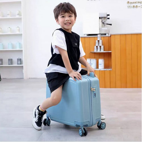 Kids Lightweight Cabin Size 20' Ride On Luggage - 3 Colours