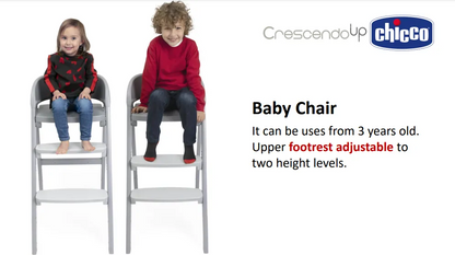 Chicco Crescendo Up Highchair (3 colors)