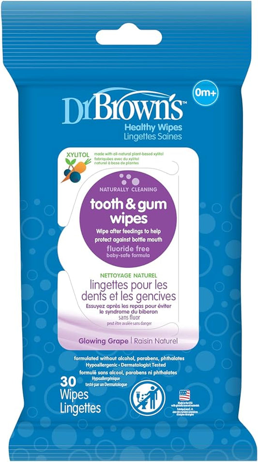 Dr. Brown's Tooth & Gum Wipes, 30 pcs